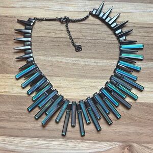 Kendra Scott Black and Blue Statement Necklace